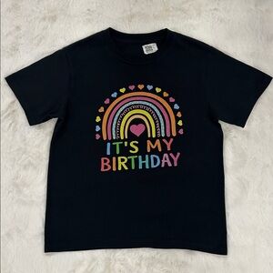 It’s my Birthday girls top black shirt